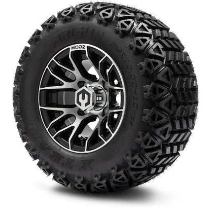 MODZ® 10" Matrix Machined Black Wheels & Off-Road Tires Combo