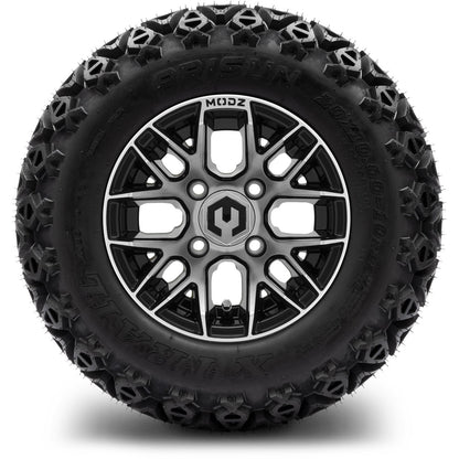MODZ® 10" Matrix Machined Black Wheels & Off-Road Tires Combo
