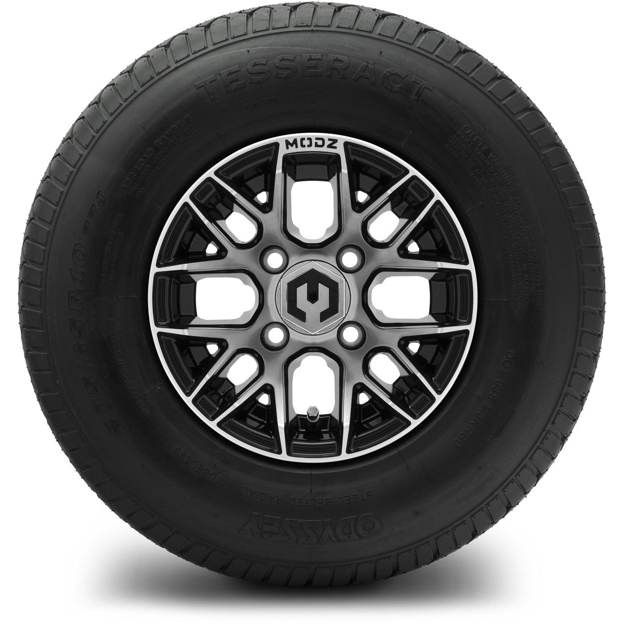 MODZ® 10" Matrix Machined Black Wheels & Street Tires Combo