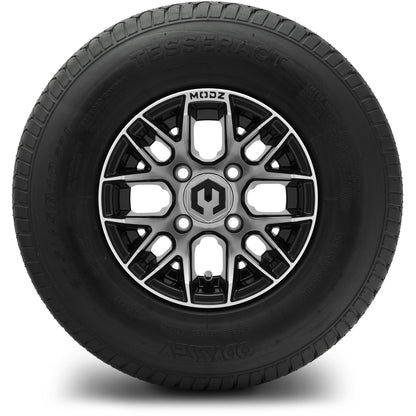 MODZ® 10" Matrix Machined Black Wheels & Street Tires Combo