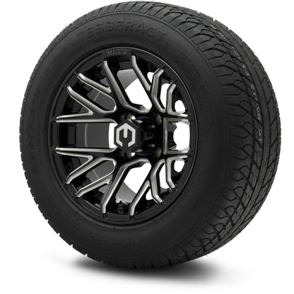 MODZ® 12" Matrix Glossy Black with Ball Mill Wheels & Street Tires Combo