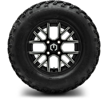 MODZ® 12" Matrix Glossy Black with Ball Mill Wheels & Off-Road Tires Combo