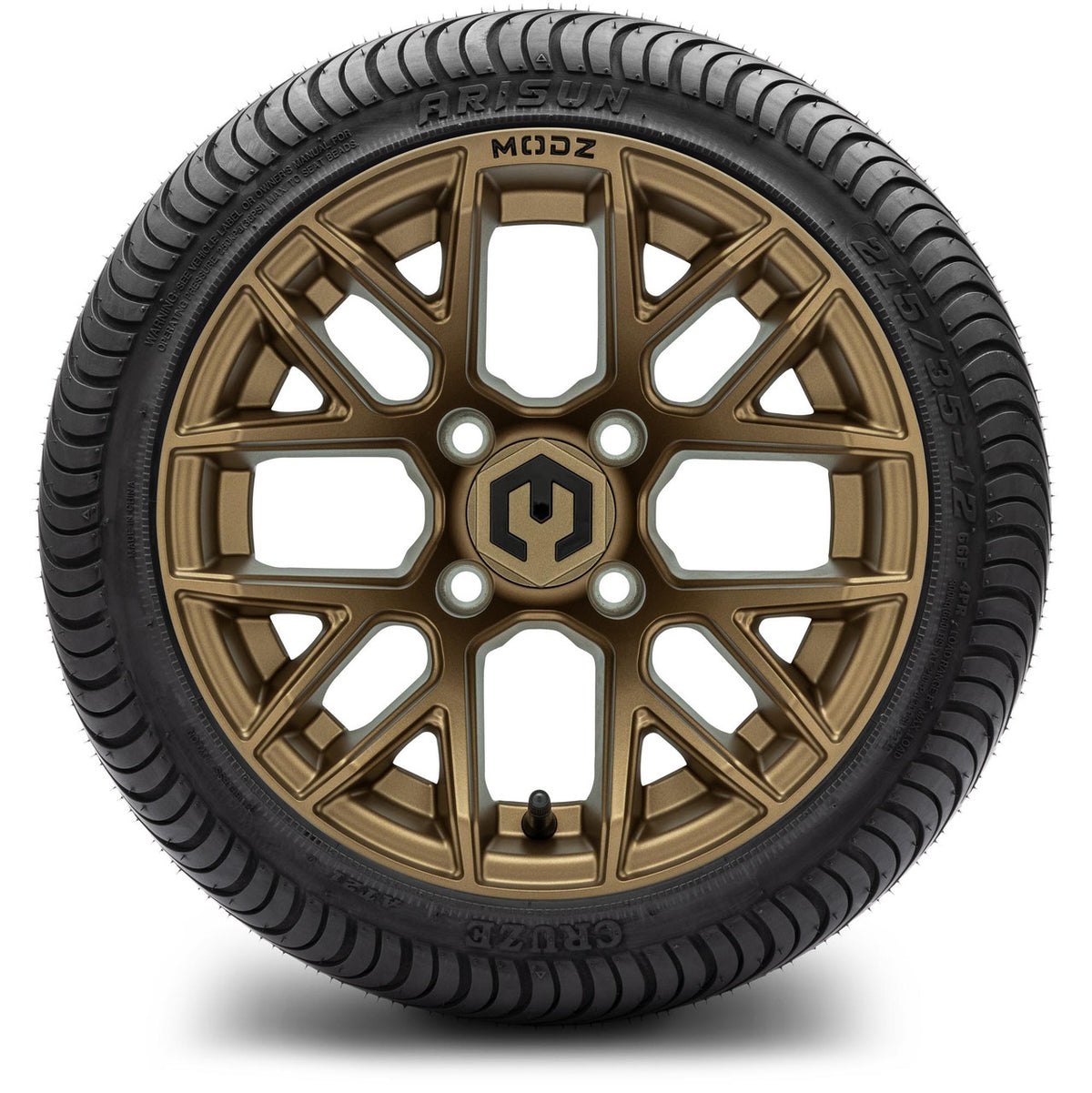 MODZ® 12" Matrix Matte Bronze Wheels & Street Tires Combo