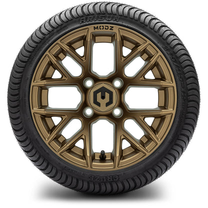 MODZ® 12" Matrix Matte Bronze Wheels & Street Tires Combo