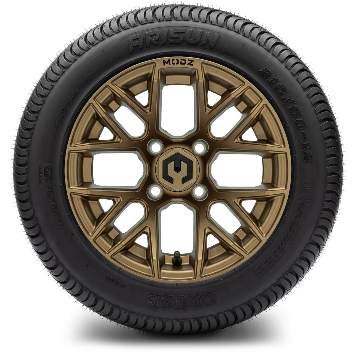 MODZ® 12" Matrix Matte Bronze Wheels & Street Tires Combo