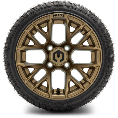 MODZ® 12" Matrix Matte Bronze Wheels & Street Tires Combo