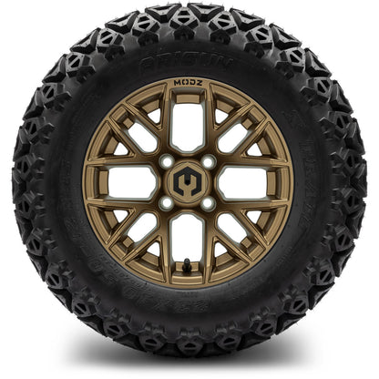 MODZ® 12" Matrix Matte Bronze Wheels & Off-Road Tires Combo