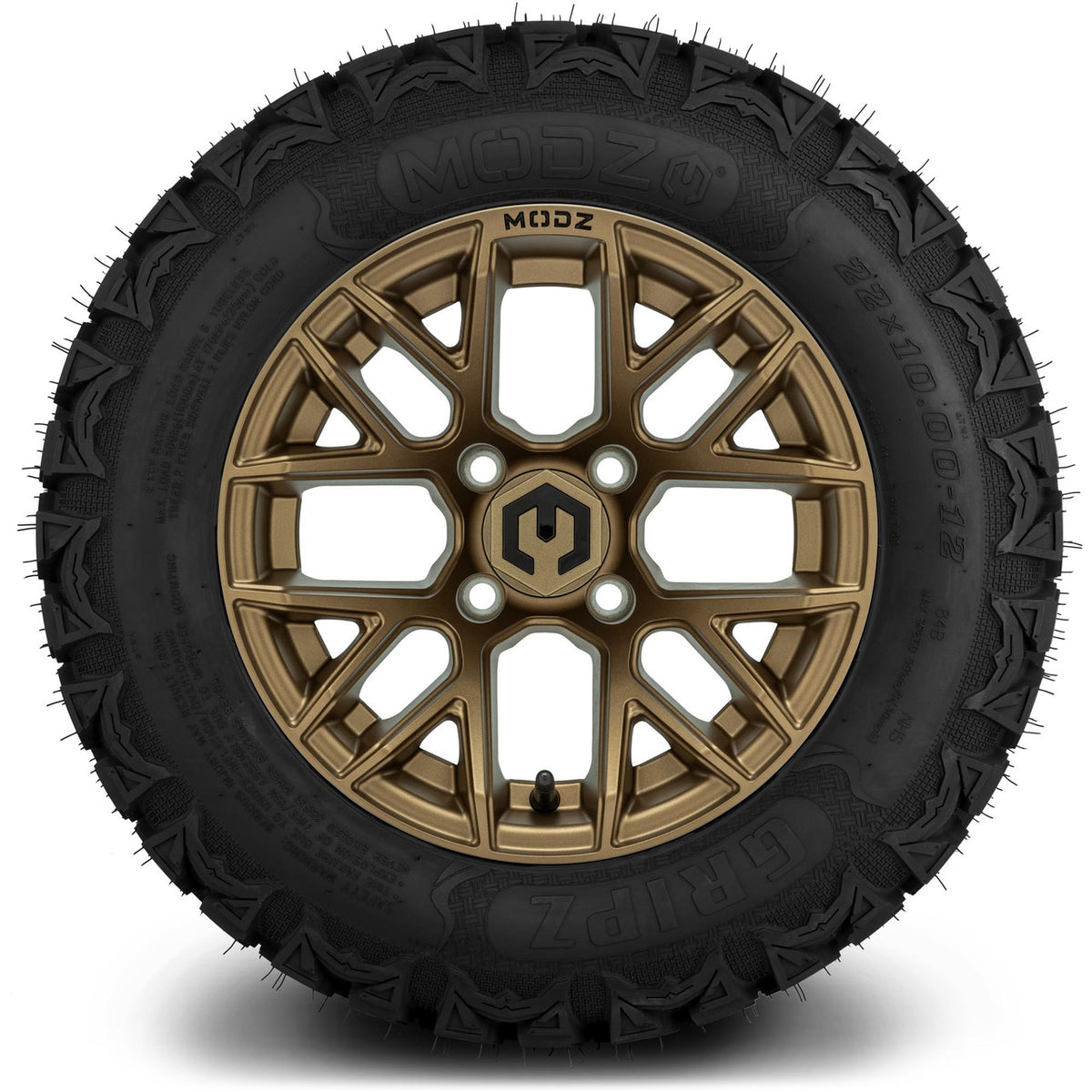 MODZ® 12" Matrix Matte Bronze Wheels & Off-Road Tires Combo