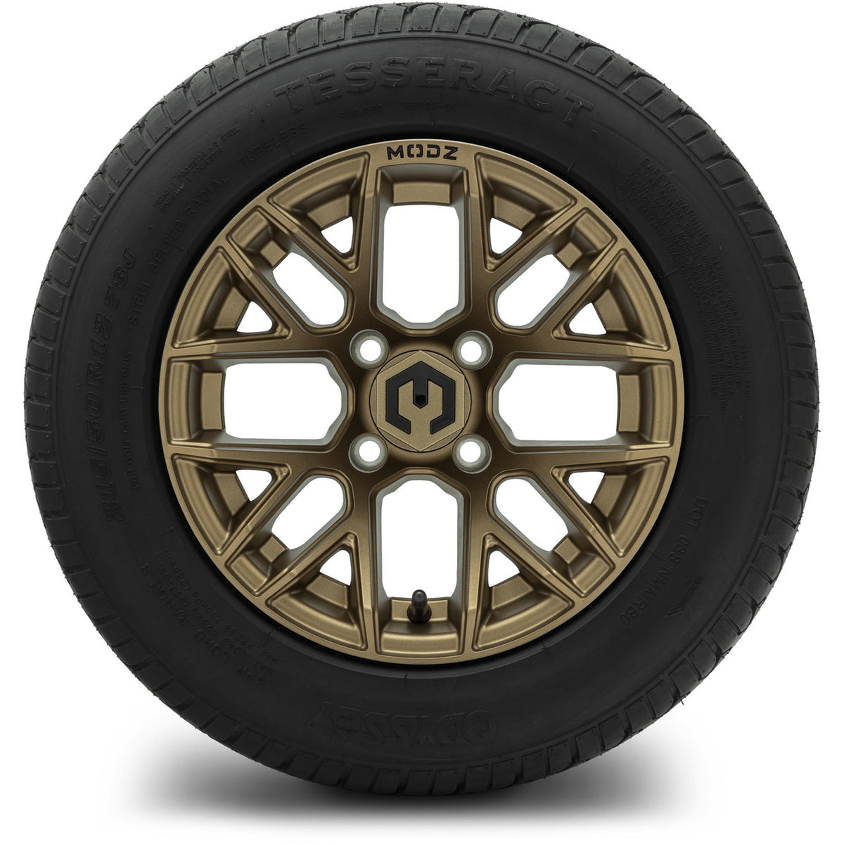 MODZ® 12" Matrix Matte Bronze Wheels & Street Tires Combo