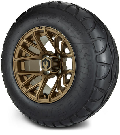 MODZ® 12" Matrix Matte Bronze Wheels & Street Tires Combo