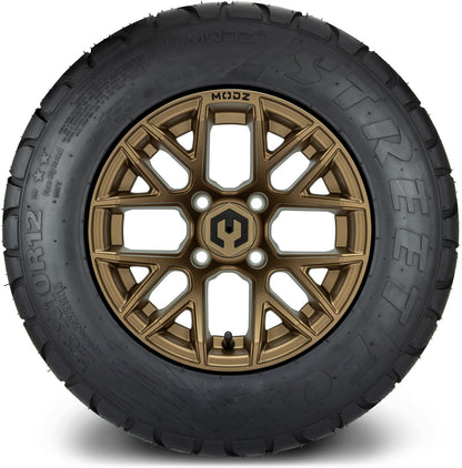 MODZ® 12" Matrix Matte Bronze Wheels & Street Tires Combo