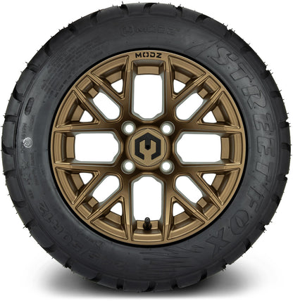 MODZ® 12" Matrix Matte Bronze Wheels & Street Tires Combo