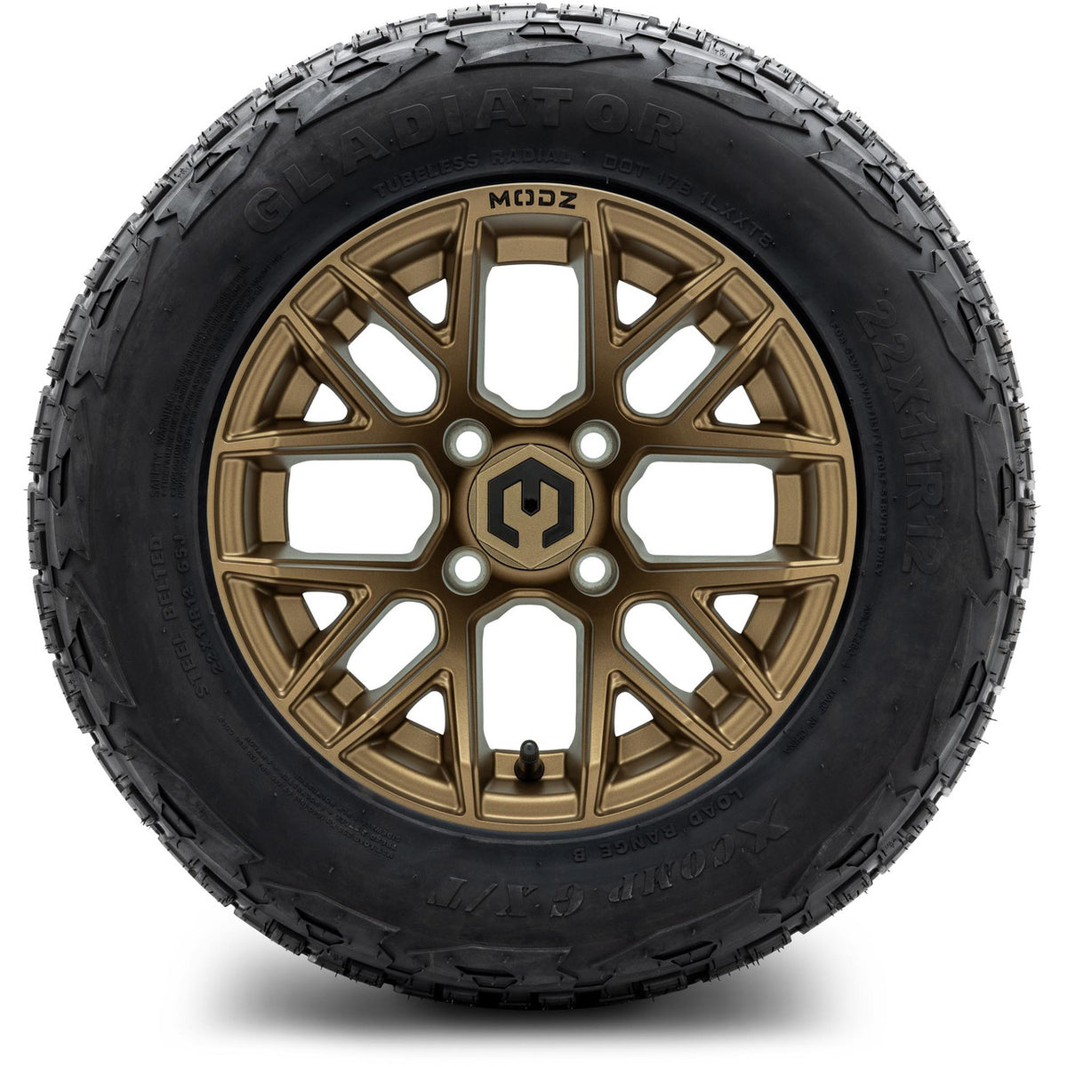 MODZ® 12" Matrix Matte Bronze Wheels & Off-Road Tires Combo