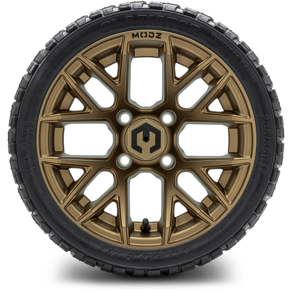 MODZ® 12" Matrix Matte Bronze Wheels & Off-Road Tires Combo