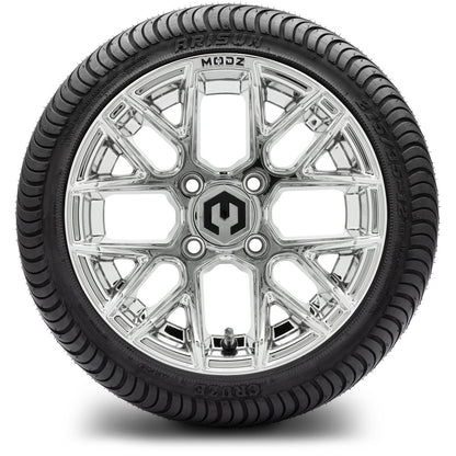 MODZ® 12" Matrix Chrome Wheels & Street Tires Combo