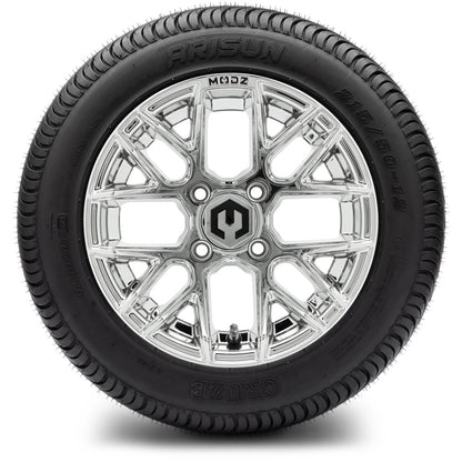 MODZ® 12" Matrix Chrome Wheels & Street Tires Combo