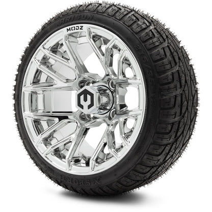 MODZ® 12" Matrix Chrome Wheels & Street Tires Combo