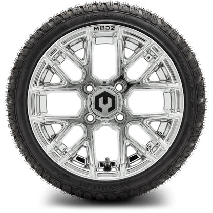 MODZ® 12" Matrix Chrome Wheels & Street Tires Combo