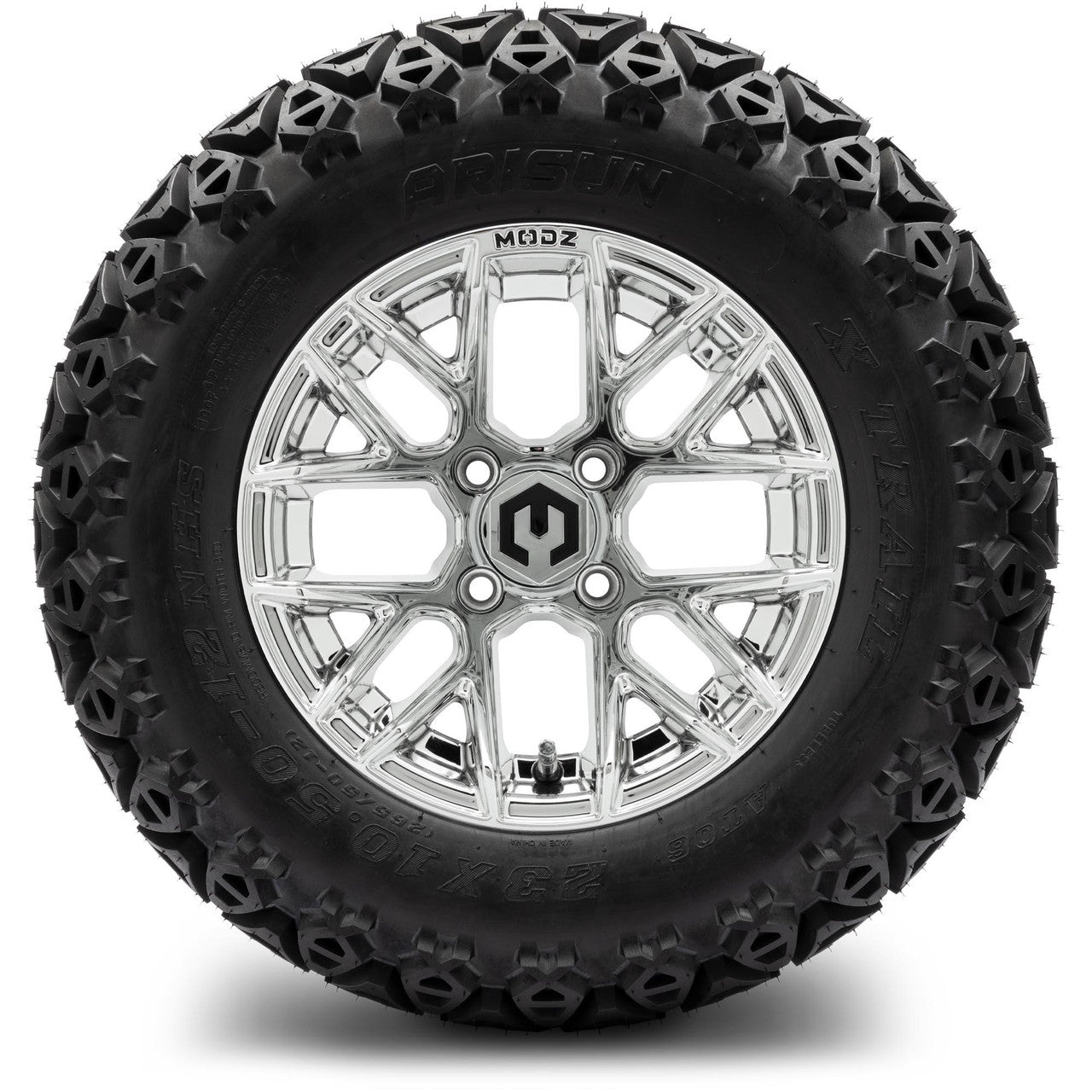 MODZ® 12" Matrix Chrome Wheels & Off-Road Tires Combo