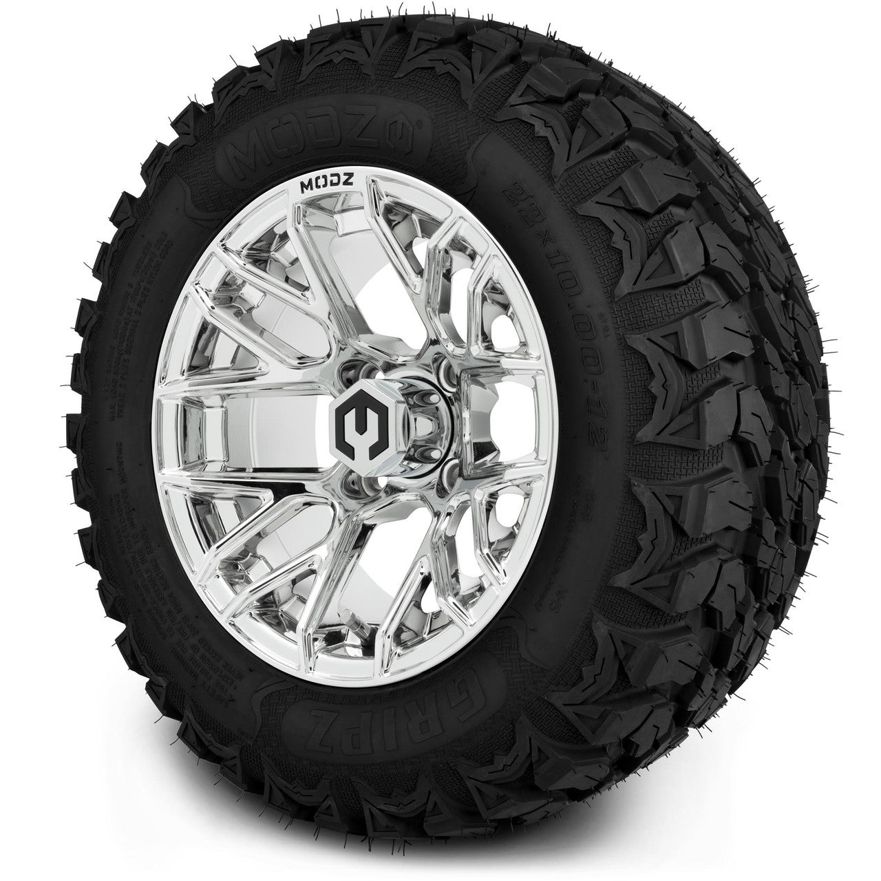MODZ® 12" Matrix Chrome Wheels & Off-Road Tires Combo