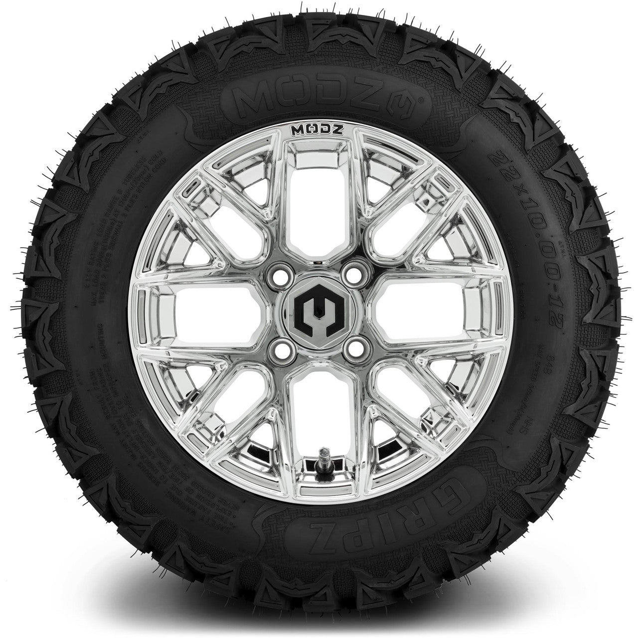 MODZ® 12" Matrix Chrome Wheels & Off-Road Tires Combo