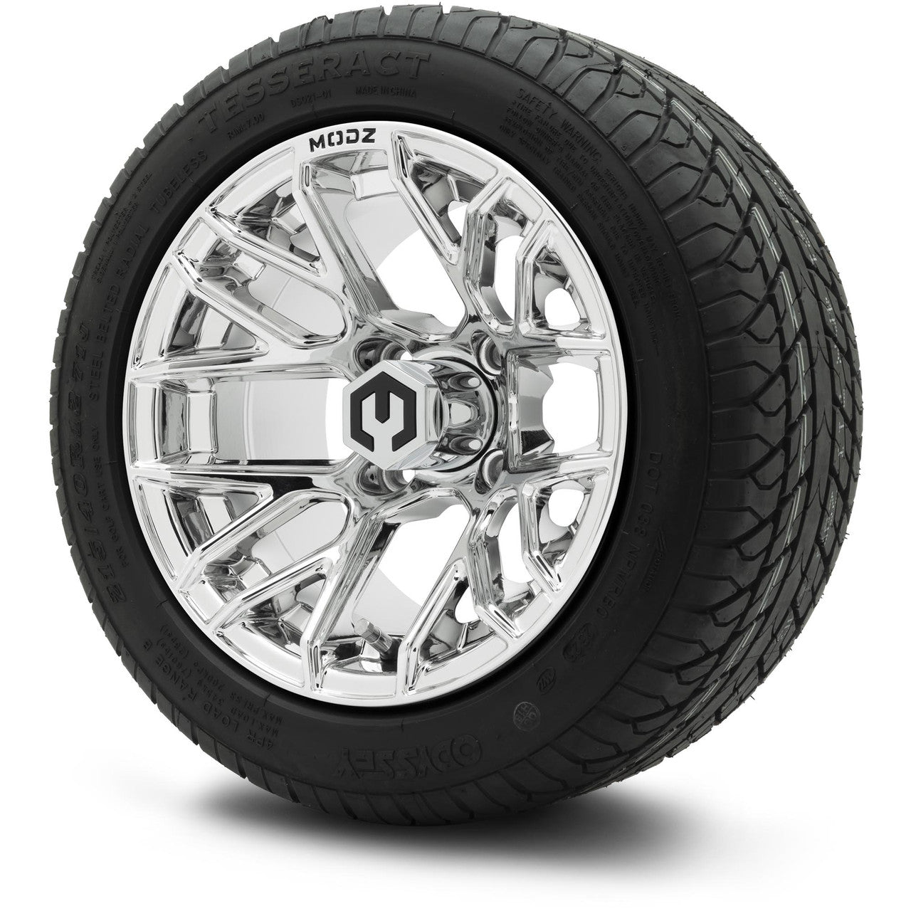 MODZ® 12" Matrix Chrome Wheels & Street Tires Combo