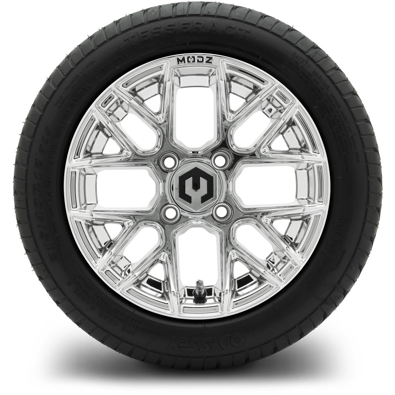 MODZ® 12" Matrix Chrome Wheels & Street Tires Combo