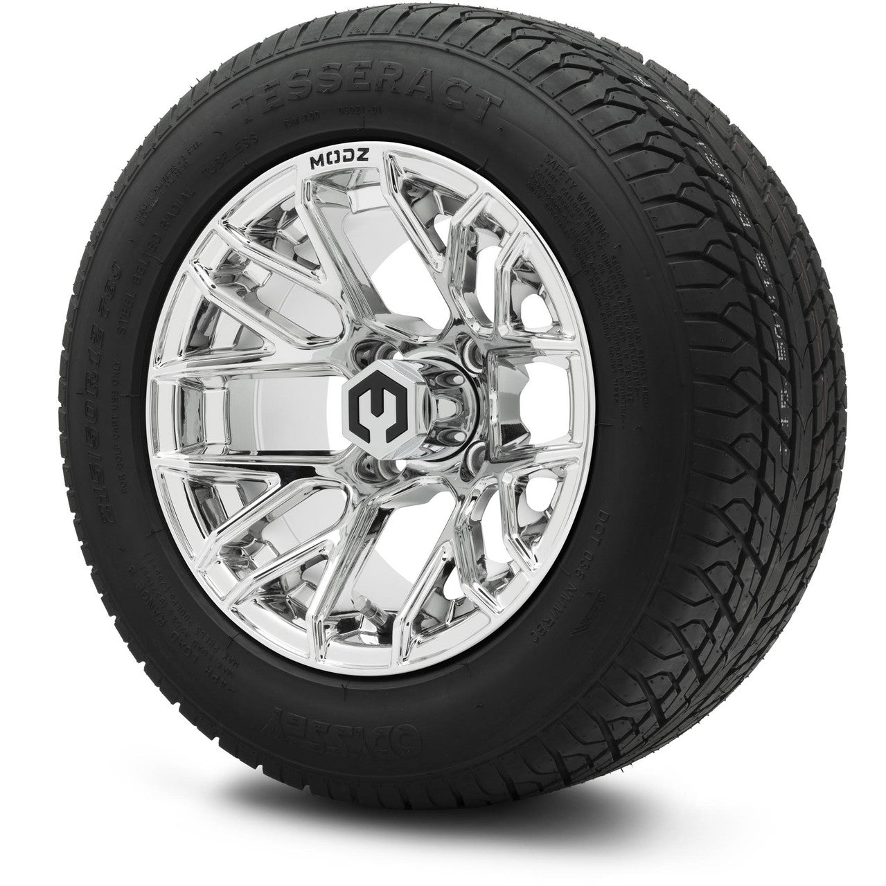 MODZ® 12" Matrix Chrome Wheels & Street Tires Combo