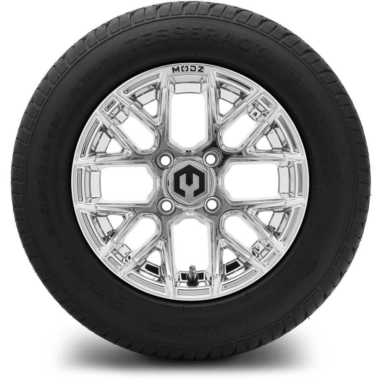 MODZ® 12" Matrix Chrome Wheels & Street Tires Combo