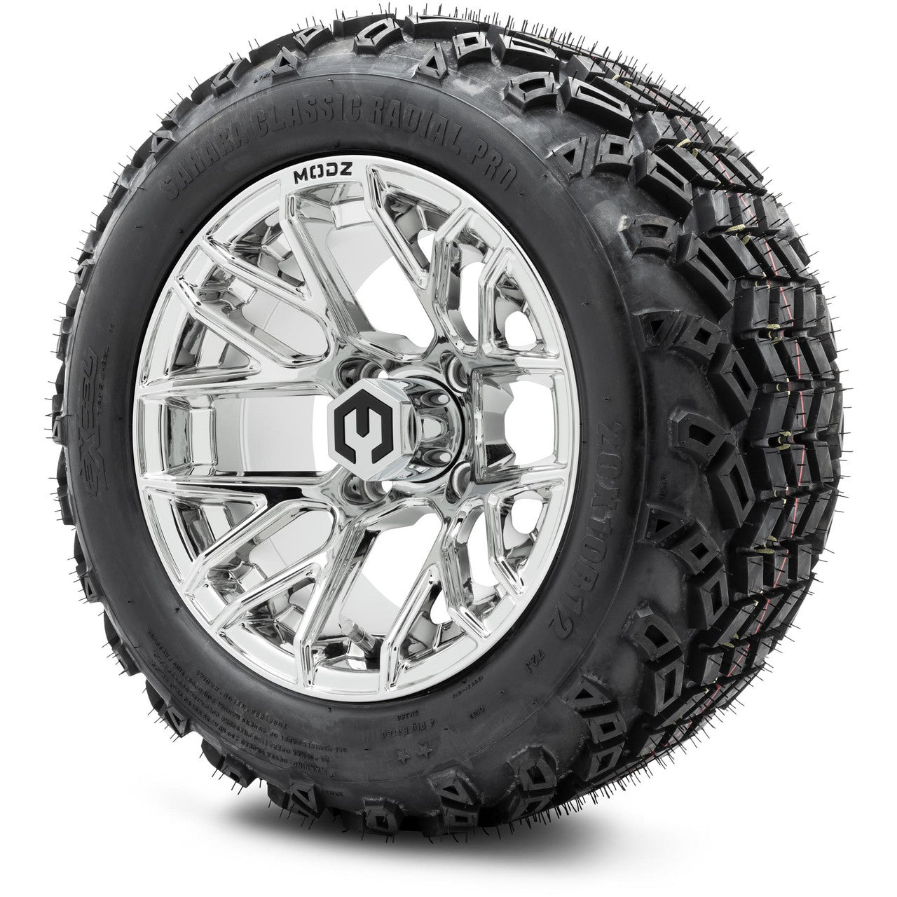 MODZ® 12" Matrix Chrome Wheels & Off-Road Tires Combo