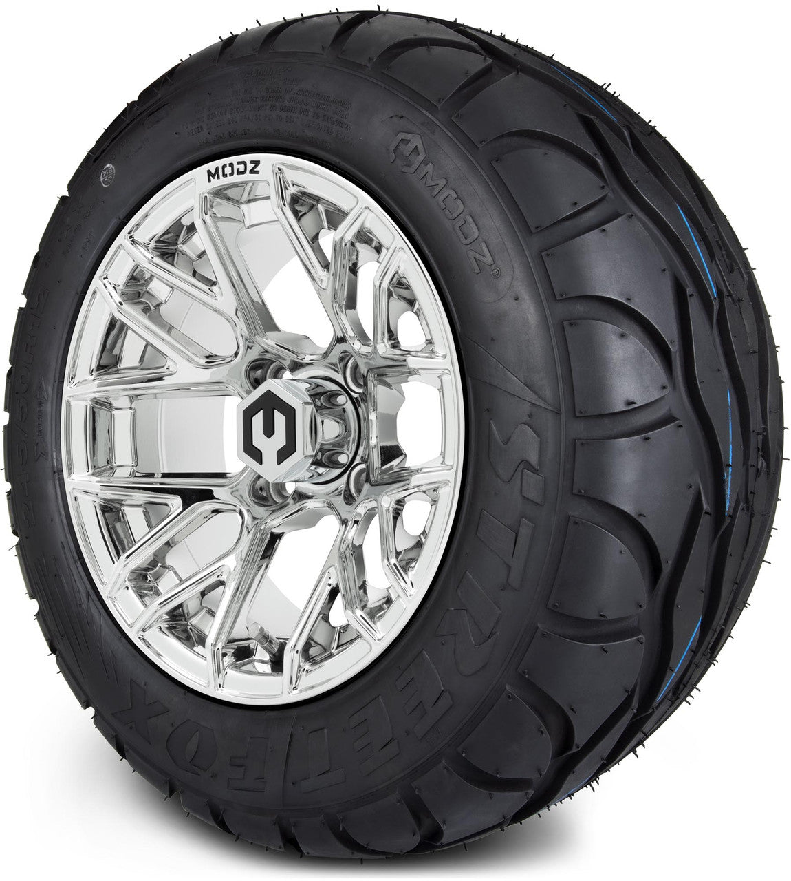 MODZ® 12" Matrix Chrome Wheels & Street Tires Combo