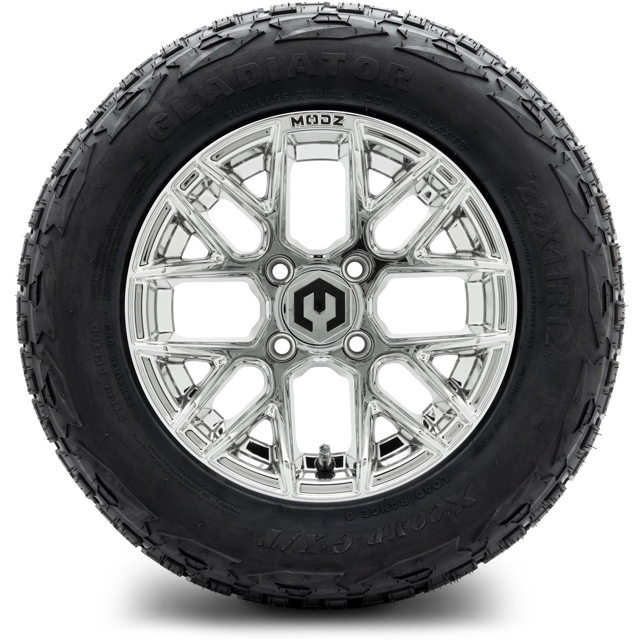 MODZ® 12" Matrix Chrome Wheels & Off-Road Tires Combo
