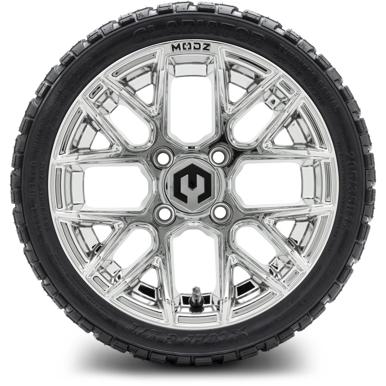 MODZ® 12" Matrix Chrome Wheels & Off-Road Tires Combo