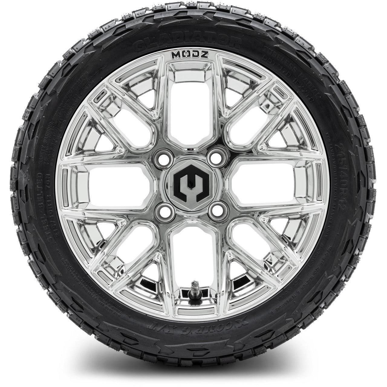 MODZ® 12" Matrix Chrome Wheels & Off-Road Tires Combo