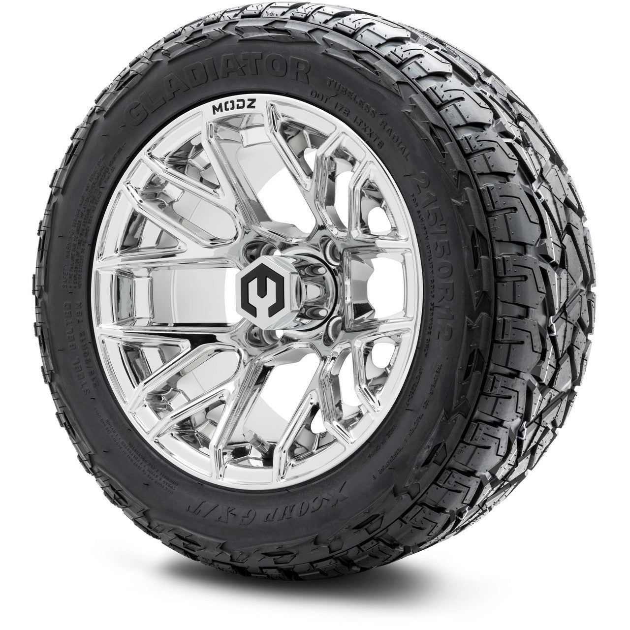 MODZ® 12" Matrix Chrome Wheels & Off-Road Tires Combo