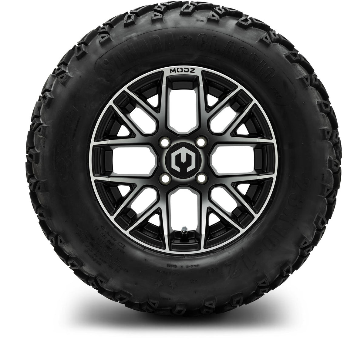 MODZ® 12" Matrix Machined Matte Black Wheels & Off-Road Tires Combo