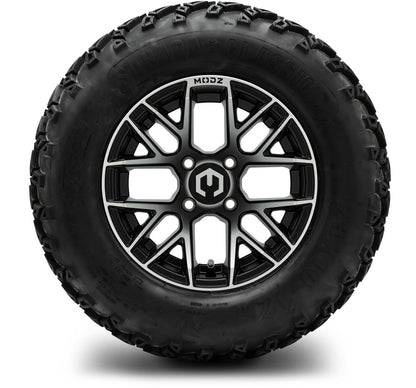 MODZ® 12" Matrix Machined Matte Black Wheels & Off-Road Tires Combo
