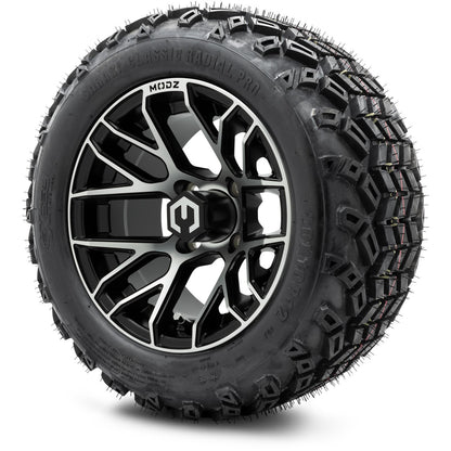 MODZ® 12" Matrix Machined Matte Black Wheels & Off-Road Tires Combo