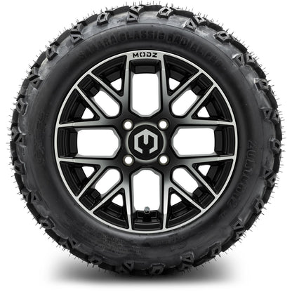 MODZ® 12" Matrix Machined Matte Black Wheels & Off-Road Tires Combo