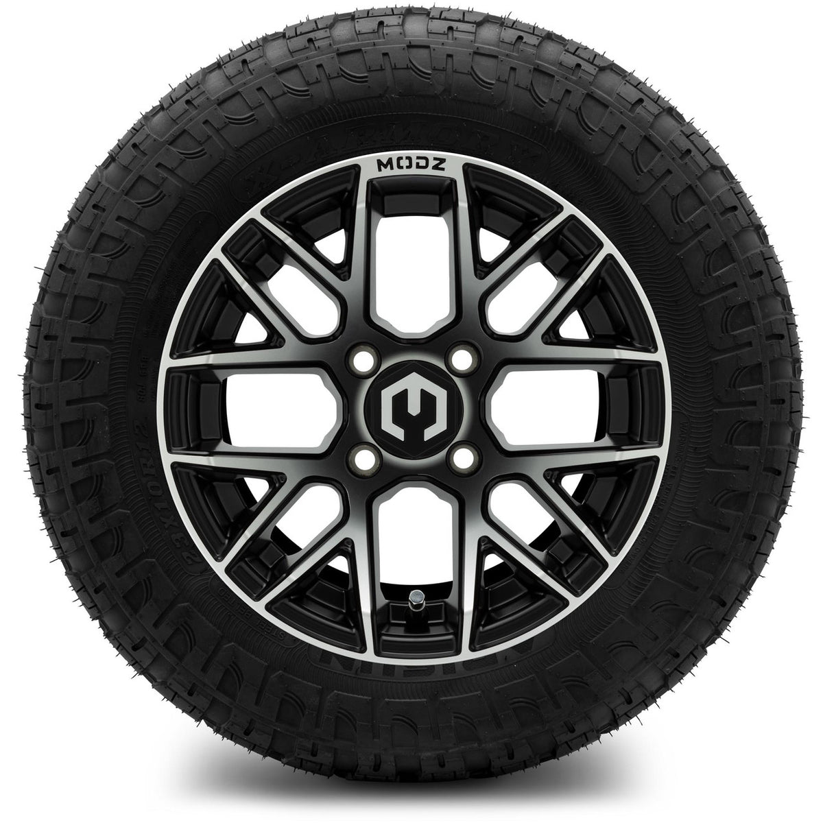 MODZ® 12" Matrix Machined Matte Black Wheels & Off-Road Tires Combo