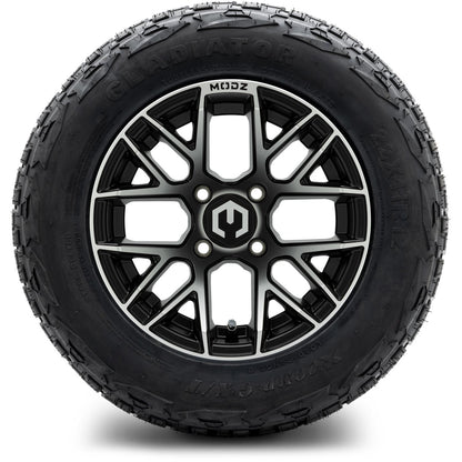 MODZ® 12" Matrix Machined Matte Black Wheels & Off-Road Tires Combo