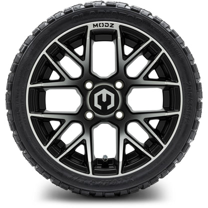 MODZ® 12" Matrix Machined Matte Black Wheels & Off-Road Tires Combo