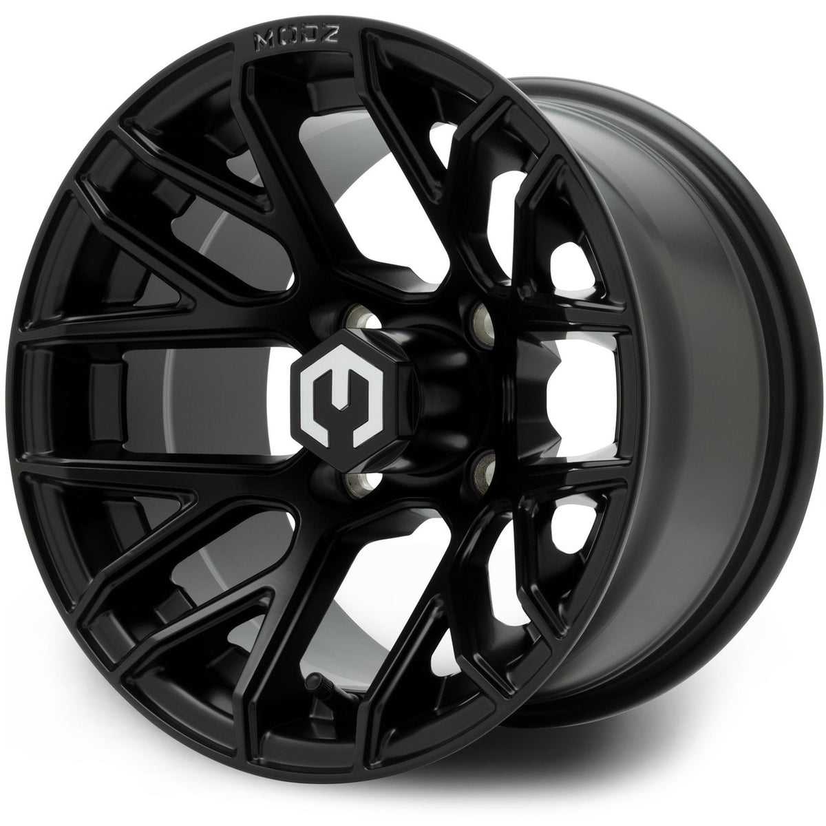 MODZ® Matrix Matte Black 12" Golf Cart Wheel