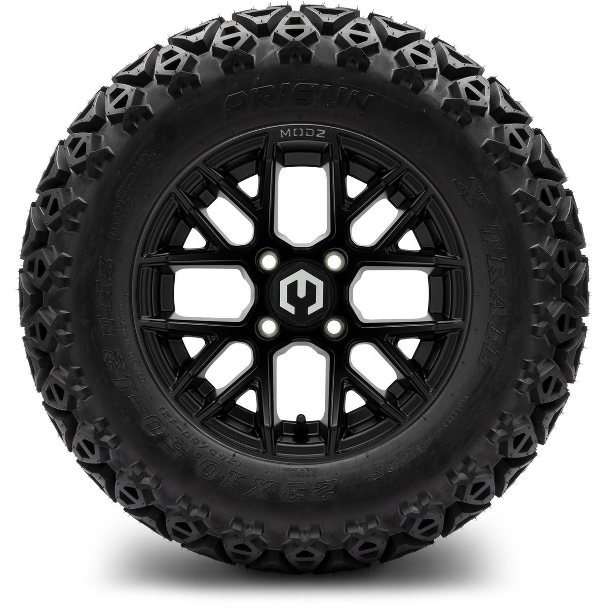 MODZ® 12" Matrix Matte Black Wheels & Off-Road Tires Combo