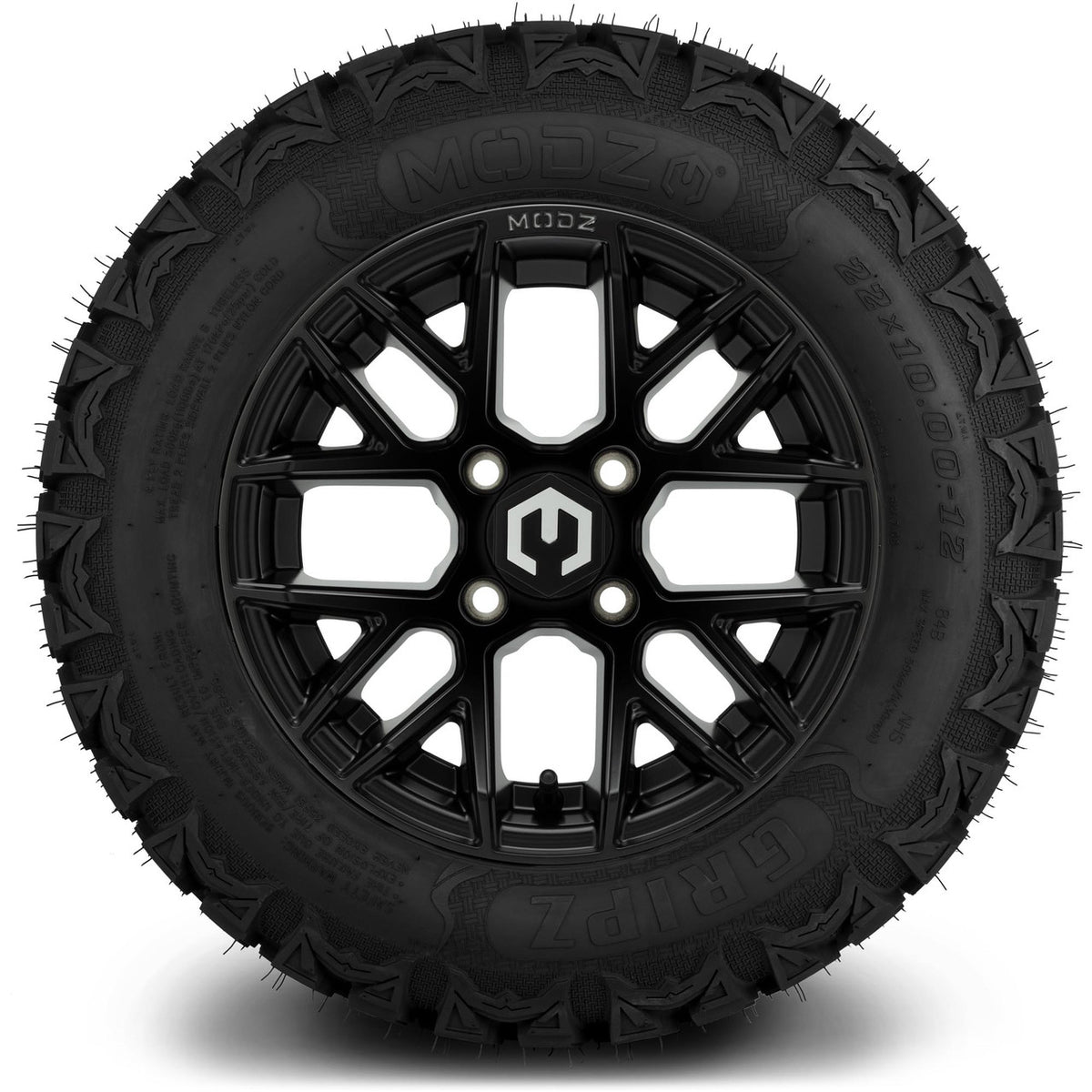 MODZ® 12" Matrix Matte Black Wheels & Off-Road Tires Combo