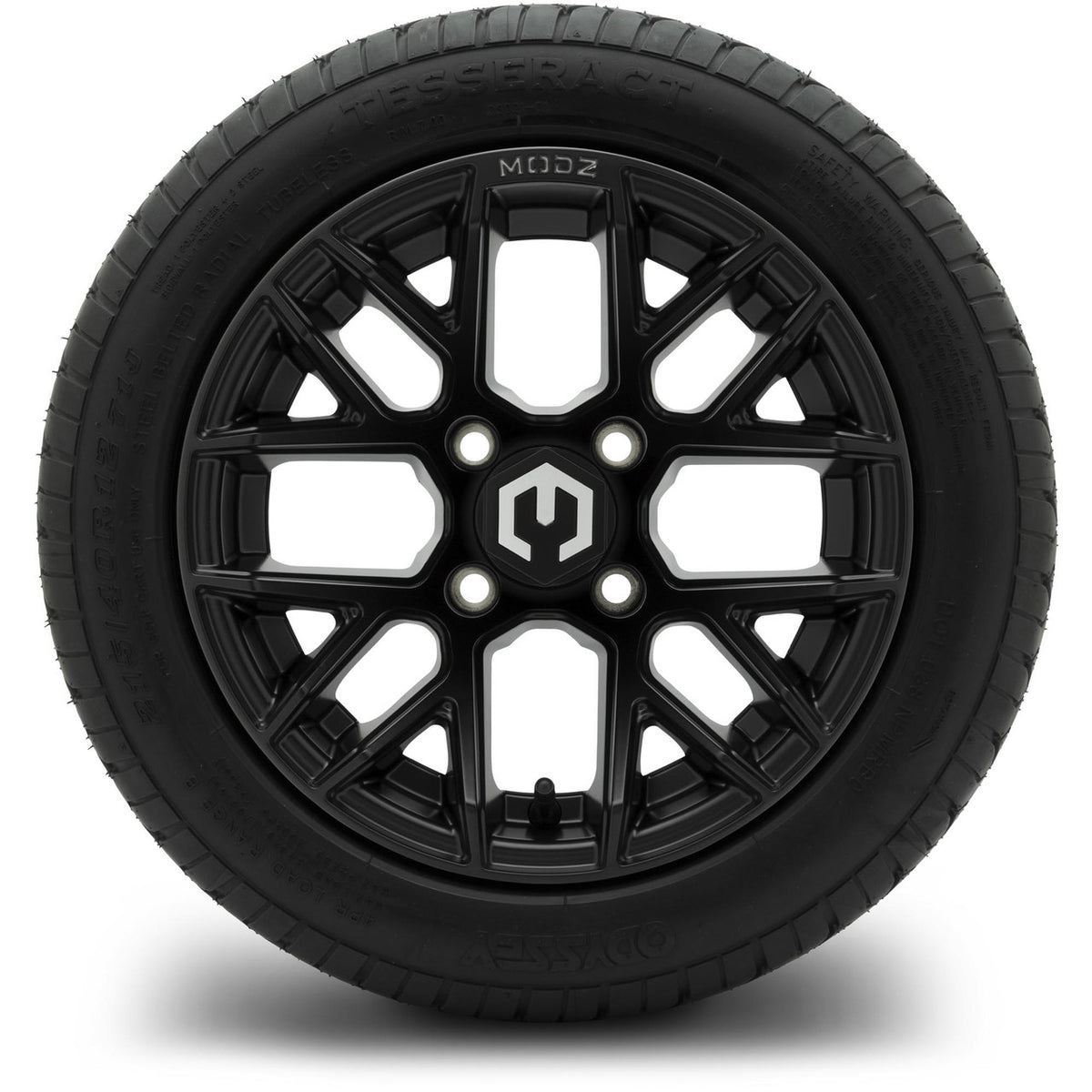MODZ® 12" Matrix Matte Black Wheels & Street Tires Combo