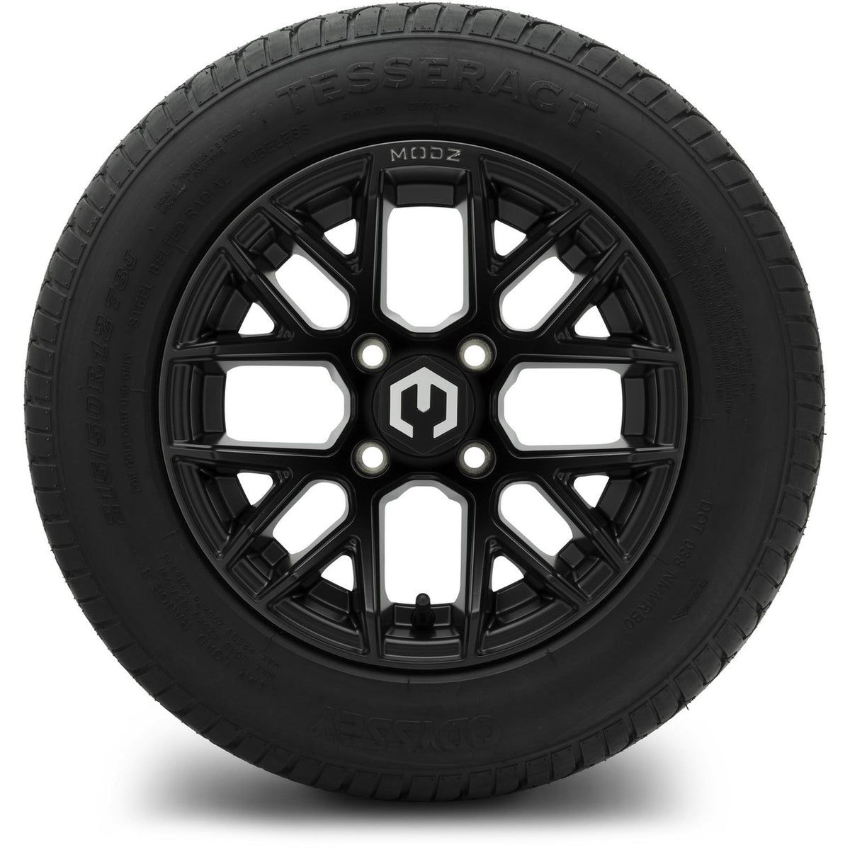 MODZ® 12" Matrix Matte Black Wheels & Street Tires Combo