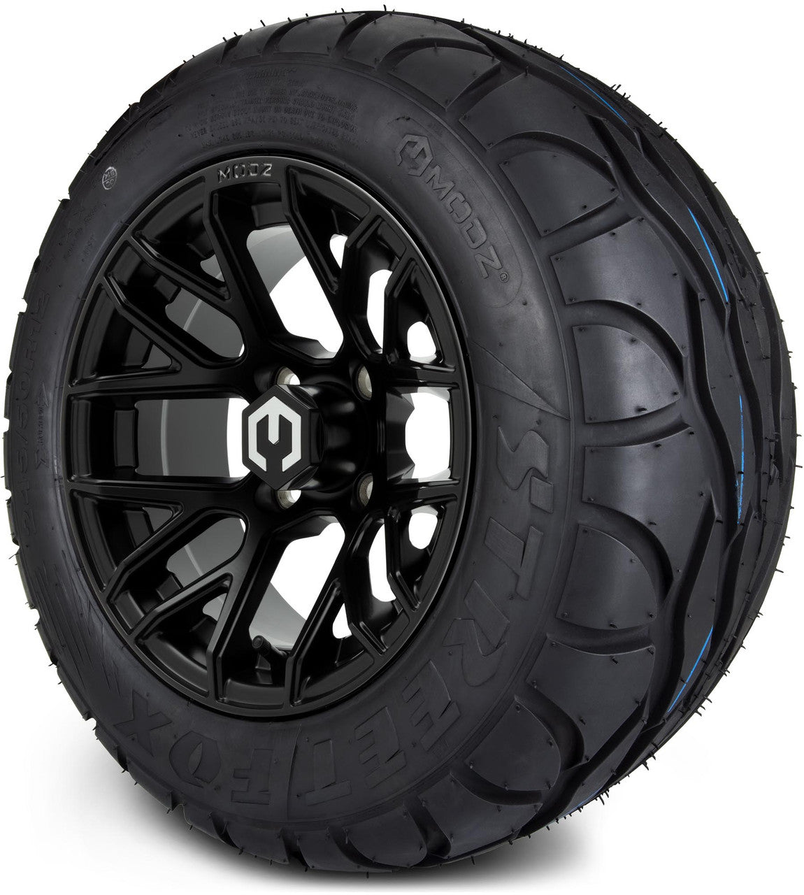 MODZ® 12" Matrix Matte Black Wheels & Street Tires Combo