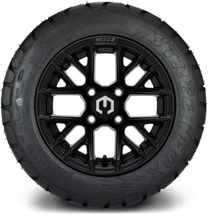 MODZ® 12" Matrix Matte Black Wheels & Street Tires Combo