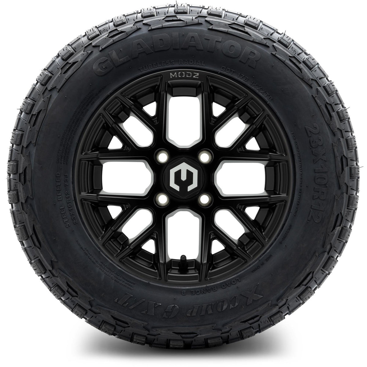 MODZ® 12" Matrix Matte Black Wheels & Off-Road Tires Combo